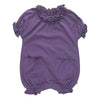 Basic Bubble Romper: Eggplant / 0-3 Months