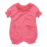 Basic Bubble Romper: Pink Lemon / 0-3 Months