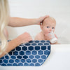 Puj Pad Armrest with Suction Cups, Navy Honeycomb