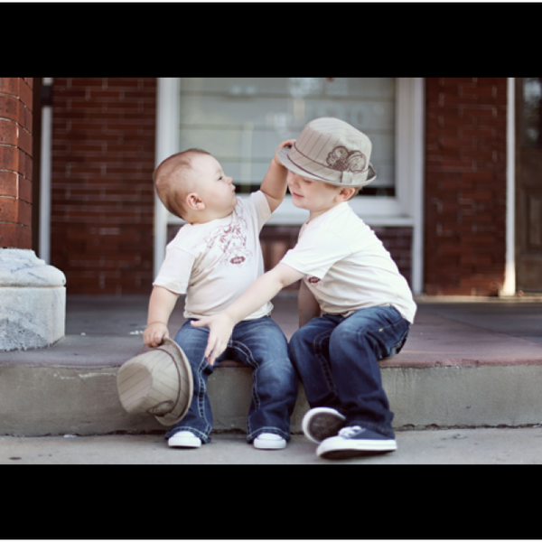 Tan Fedora hat with Embroidery - Through my baby's eyes