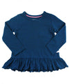 Navy Peplum Tee - Through my baby's eyes