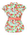 Painted Flowers Shirt Dress - Through my baby's eyes