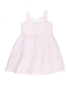 Pink Seersucker Fit & Flare Bow Dress - Through my baby's eyes